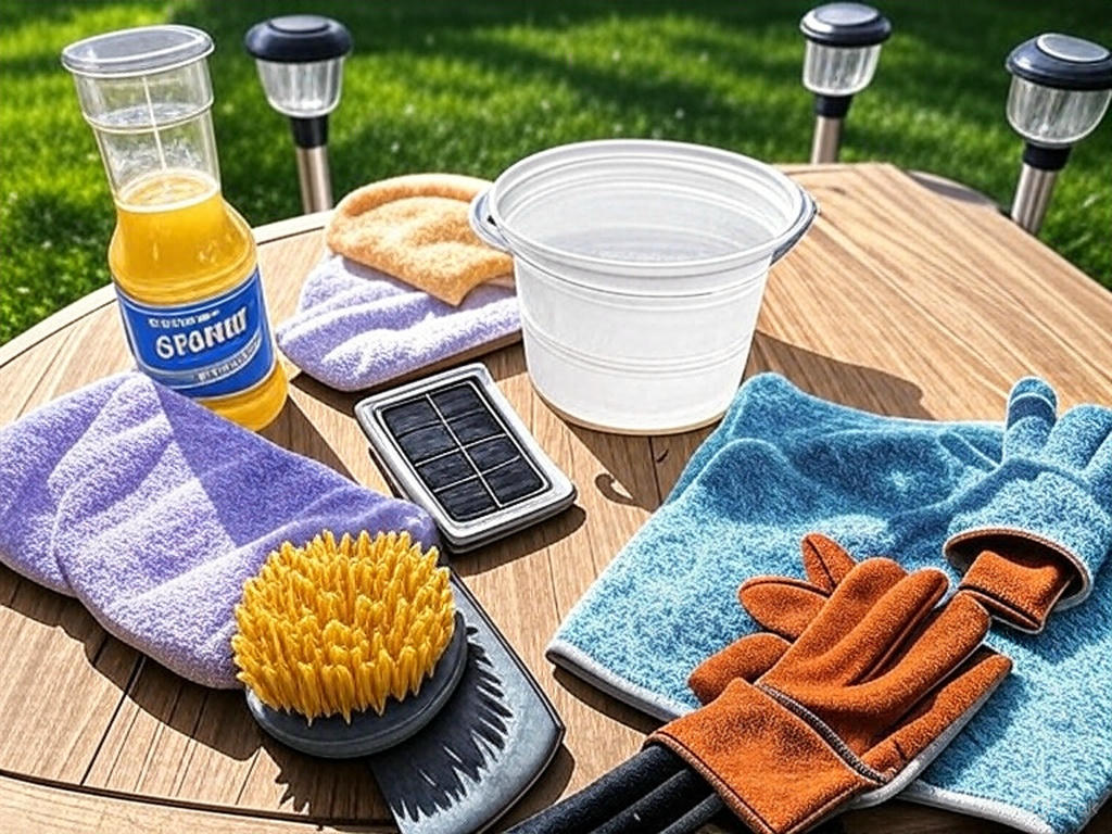 Tools and Materials for cleaning solar light